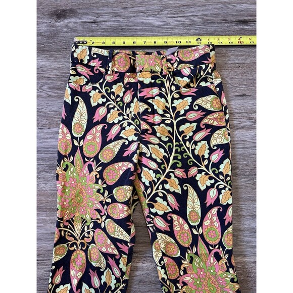 Zara 70s Multicolored Groove Flare Paisley Printed Pant Size S - Picture 5 of 9